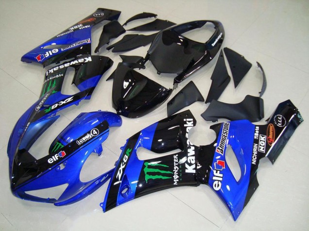 Bonbon blau Monster 05-06 ZX6R Motorrad Verkleidung Bonbon blau Monster 05-06 ZX6R Motorrad Verkleidung