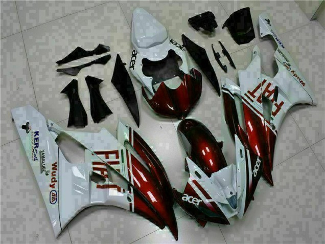 Braun Weiß 06-07 YZF R6 Motorrad Verkleidung Braun Weiß 06-07 YZF R6 Motorrad Verkleidung