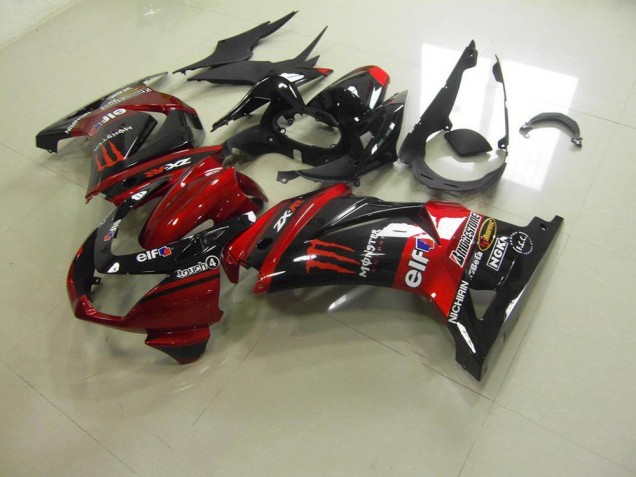 CUndy Rot Monster 08-12 ZX250R Motorrad Verkleidung CUndy Rot Monster 08-12 ZX250R Motorrad Verkleidung