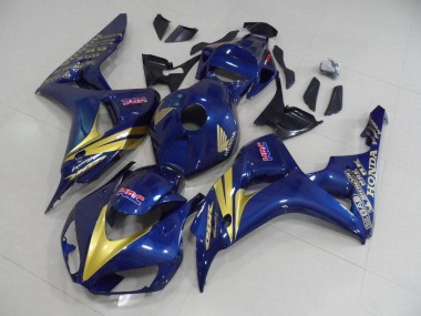 Dunkel blau mit goldenen Streifen 06-07 CBR1000RR Motorrad Verkleidung