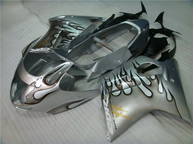 Flamme Silber grau 96-07 CBR1100XX Motorrad Verkleidung