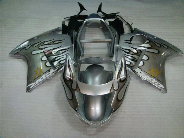 Flamme Silber grau 96-07 CBR1100XX Motorrad Verkleidung