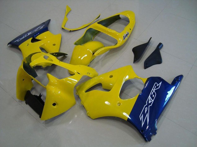 Gelb Blau 00-02 ZX6R Motorrad Verkleidung