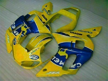 Gelb Blau 98-02 YZF R6 Motorrad Vollverkleidung