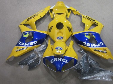 Gelb Blau Camel 06-07 CBR1000RR Motorrad Verkleidung