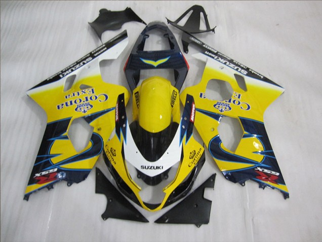 Gelb Blau Corona Extra 04-05 GSXR 600 Motorrad Verkleidung Gelb Blau Corona Extra 04-05 GSXR 600 Motorrad Verkleidung
