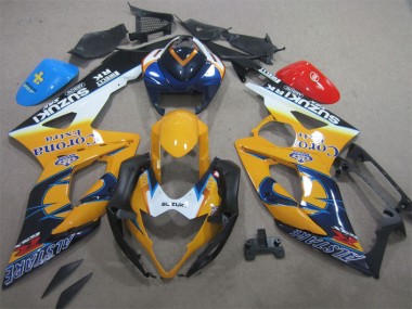 Gelb Blau Corona Extra 05-06 GSXR 1000 Motorrad Verkleidung