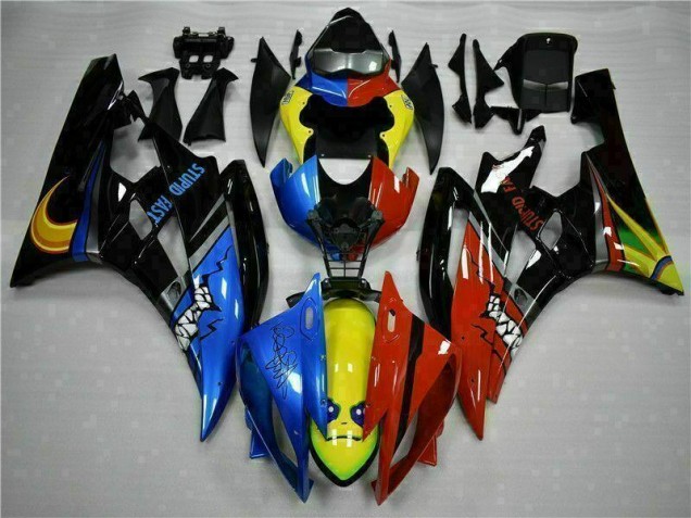 Gelb Blau Rot 06-07 YZF R6 Motorrad Verkleidung Gelb Blau Rot 06-07 YZF R6 Motorrad Verkleidung
