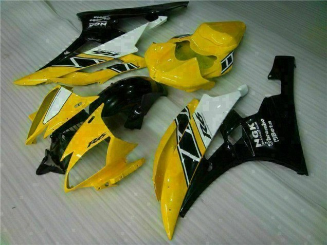 Gelb Schwarz 06-07 YZF R6 Motorrad Verkleidung Gelb Schwarz 06-07 YZF R6 Motorrad Verkleidung
