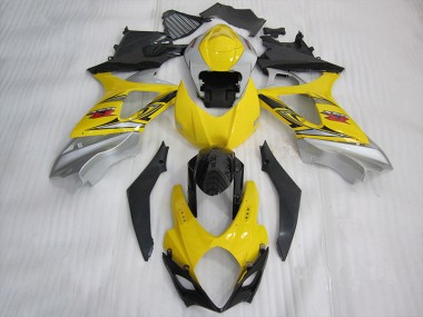 Gelb Schwarz 07-08 GSXR 1000 Motorrad Verkleidung