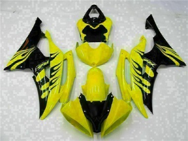 Gelb Schwarz 08-16 YZF R6 Motorrad Verkleidung