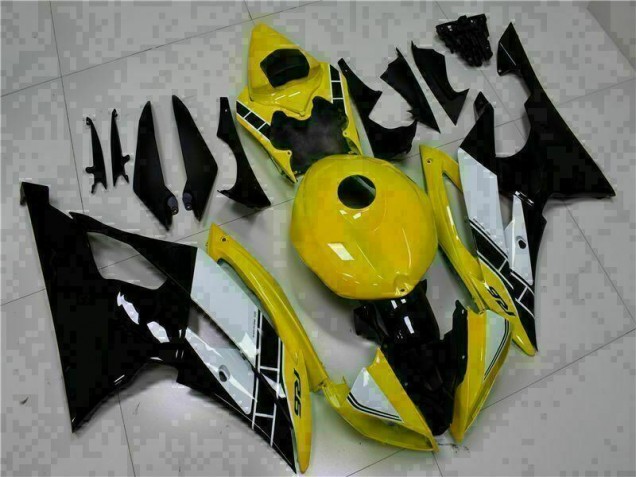 Gelb Schwarz 08-16 YZF R6 Motorrad Vollverkleidung Gelb Schwarz 08-16 YZF R6 Motorrad Vollverkleidung