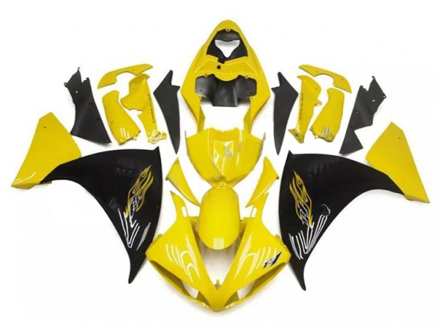 Gelb Schwarz 09-11 YZF R1 Motorrad Verkleidung Gelb Schwarz 09-11 YZF R1 Motorrad Verkleidung