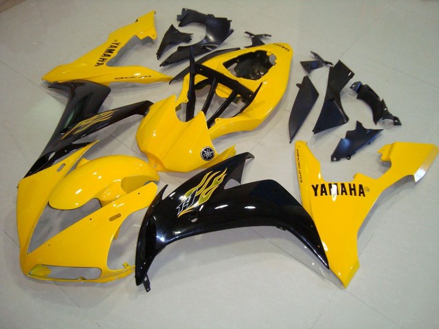 Gelb Schwarz Flamme 04-06 YZF R1 Motorrad Verkleidung Gelb Schwarz Flamme 04-06 YZF R1 Motorrad Verkleidung