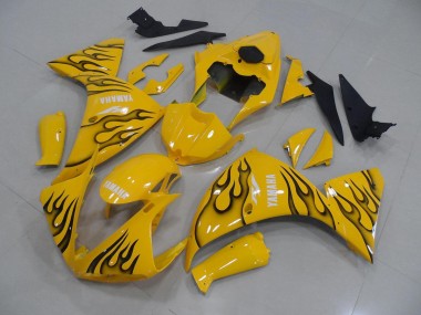 Gelb Schwarz Flamme 12-14 YZF R1 Motorrad Verkleidung