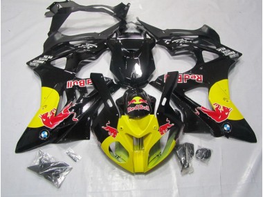 Gelb Schwarz Red Bull 09-14 S1000RR Motorrad Verkleidung