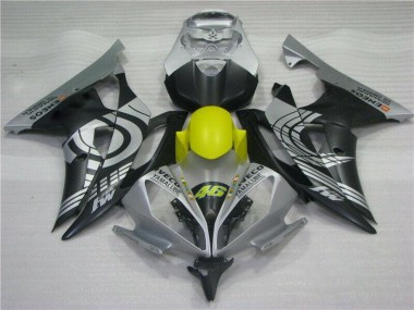 Gelb Schwarz Silber 08-16 YZF R6 Motorrad Verkleidung