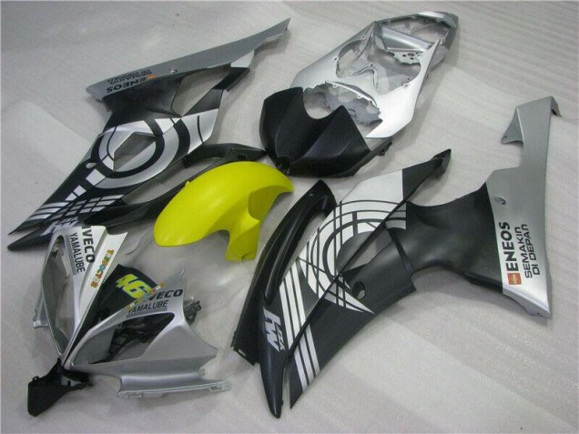 Gelb Schwarz Silber 08-16 YZF R6 Motorrad Verkleidung Gelb Schwarz Silber 08-16 YZF R6 Motorrad Verkleidung