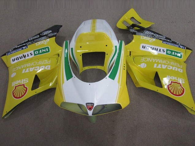 Gelb Shell Info Strrda 93-05 Ducati 748 Motorrad Verkleidung Gelb Shell Info Strrda 93-05 Ducati 748 Motorrad Verkleidung