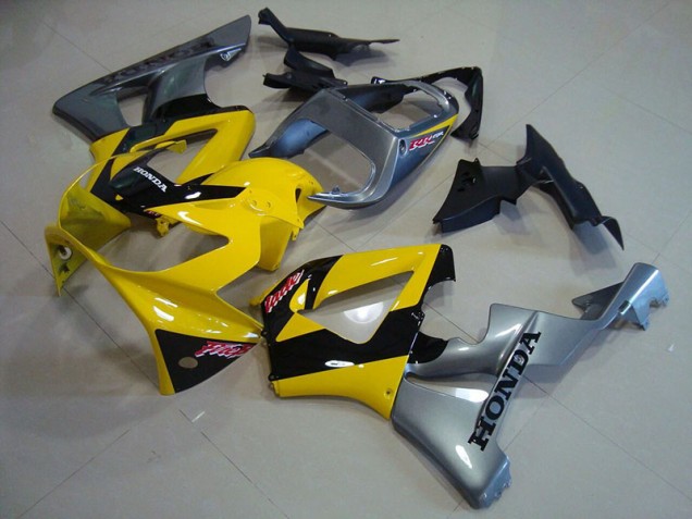 Gelb Silber 00-01 CBR900RR 929 Motorrad Verkleidung Gelb Silber 00-01 CBR900RR 929 Motorrad Verkleidung