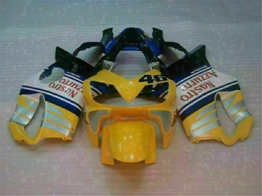 Gelb Silber Nastro Azzurro 01-03 CBR600 F4i Motorrad Verkleidung