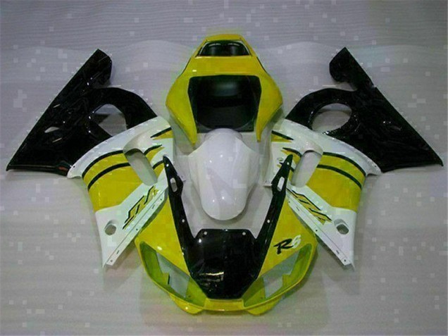Gelb Weiß 98-02 YZF R6 Motorrad Verkleidung