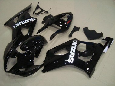 Glänzend Schwarz 03-04 GSXR 1000 Motorrad Verkleidung Komplett Sets