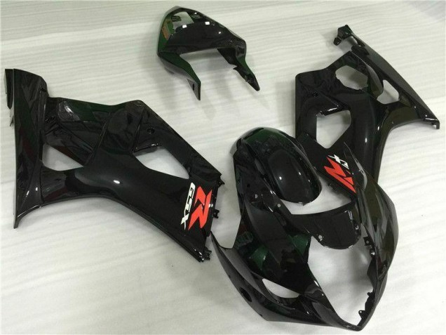 Glänzend Schwarz 03-04 GSXR 1000 Motorrad Vollverkleidung
