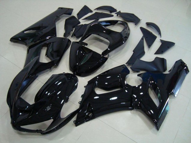 Glänzend Schwarz 05-06 ZX6R Motorrad Verkleidung Glänzend Schwarz 05-06 ZX6R Motorrad Verkleidung