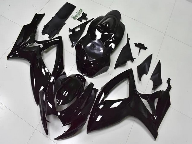 Glänzend Schwarz 06-07 GSXR 600/750 Motorrad Verkleidung Glänzend Schwarz 06-07 GSXR 600/750 Motorrad Verkleidung