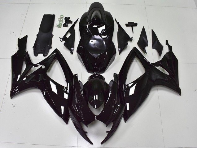 Glänzend Schwarz 06-07 GSXR 600/750 Motorrad Verkleidung Glänzend Schwarz 06-07 GSXR 600/750 Motorrad Verkleidung