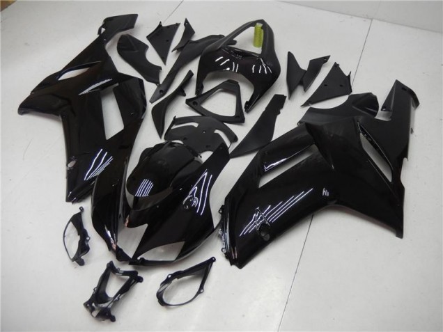Glänzend Schwarz 07-08 ZX6R Motorrad Verkleidungen Glänzend Schwarz 07-08 ZX6R Motorrad Verkleidungen