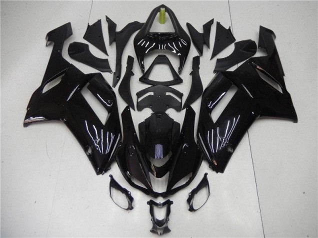 Glänzend Schwarz 07-08 ZX6R Motorrad Verkleidungen Glänzend Schwarz 07-08 ZX6R Motorrad Verkleidungen