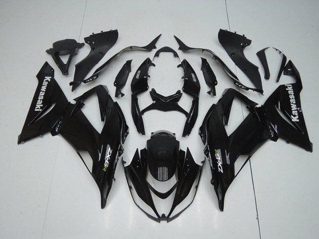 Glänzend Schwarz 13-18 ZX6R Motorrad Verkleidungen Glänzend Schwarz 13-18 ZX6R Motorrad Verkleidungen