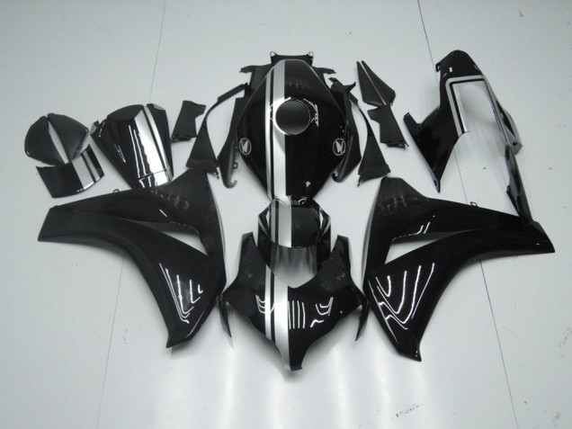 Glänzend Schwarz mit silbernem Streifen 08-11 CBR1000RR Motorrad Verkleidung Glänzend Schwarz mit silbernem Streifen 08-11 CBR1000RR Motorrad Verkleidung
