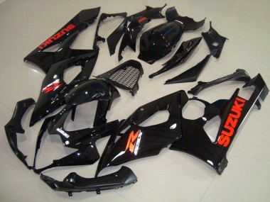 Glänzend schwarz roter Aufkleber 05-06 GSXR 1000 Motorrad Verkleidung