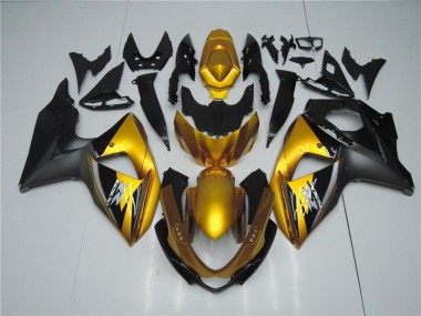 Gold Schwarz 09-16 GSXR 1000 Motorrad Verkleidung
