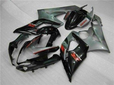 Grau Schwarz 05-06 GSXR 1000 Motorrad Vollverkleidung