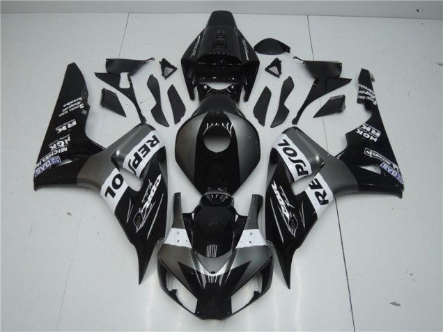 Grau Schwarz Repsol 04-05 CBR1000RR Motorrad Verkleidungen Grau Schwarz Repsol 04-05 CBR1000RR Motorrad Verkleidungen