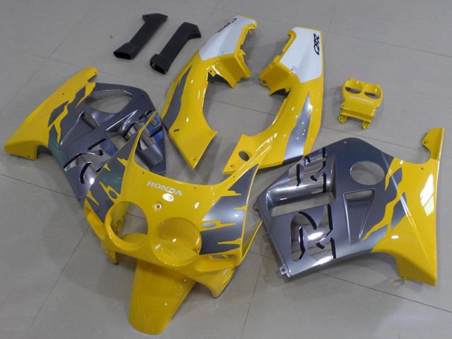Graues Gelb 1988-1989 CBR250RR MC19 Motorrad Verkleidung Graues Gelb 1988-1989 CBR250RR MC19 Motorrad Verkleidung