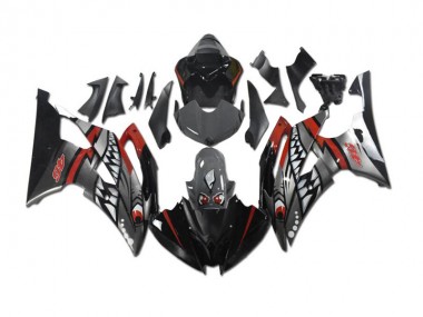 Graues Rot Hai 08-16 YZF R6 Motorrad Verkleidung