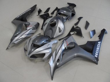 Graues Silber und Matt schwarz 06-07 CBR1000RR Motorrad Verkleidung
