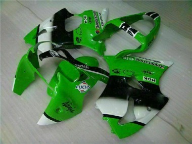 Grün Schwarz 00-02 ZX6R Motor Verkleidung
