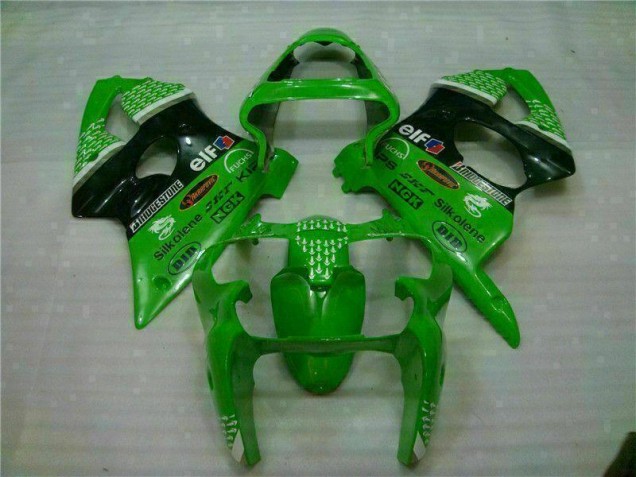 Grün Schwarz 00-02 ZX6R Motorrad Verkleidung & Plastik Grün Schwarz 00-02 ZX6R Motorrad Verkleidung & Plastik