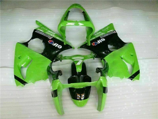 Grün Schwarz 00-02 ZX6R Motorrad Vollverkleidung Grün Schwarz 00-02 ZX6R Motorrad Vollverkleidung