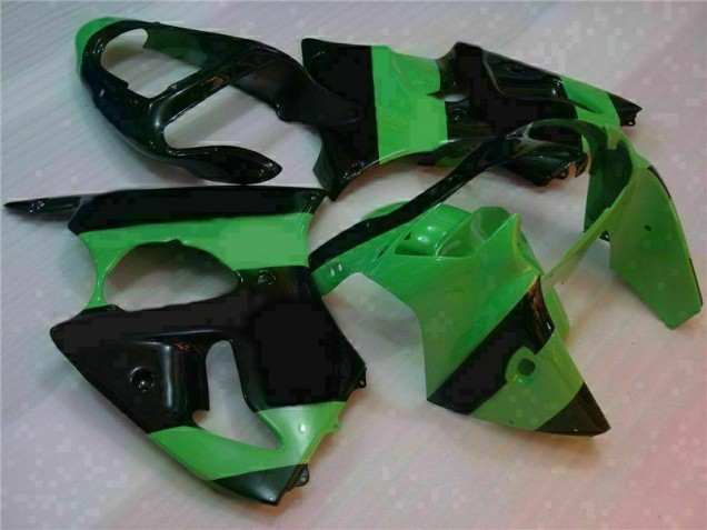 Grün Schwarz 00-02 ZX6R Motorrad Vollverkleidung & Plastik Grün Schwarz 00-02 ZX6R Motorrad Vollverkleidung & Plastik