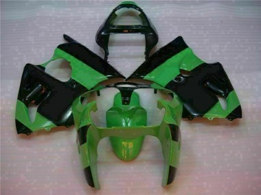 Grün Schwarz 00-02 ZX6R Motorrad Vollverkleidung & Plastik