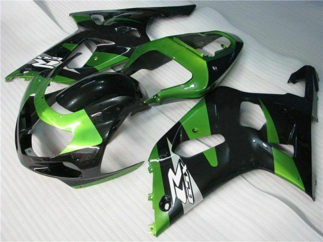 Grün Schwarz 01-03 GSXR 600/750 Motorrad Verkleidung Grün Schwarz 01-03 GSXR 600/750 Motorrad Verkleidung