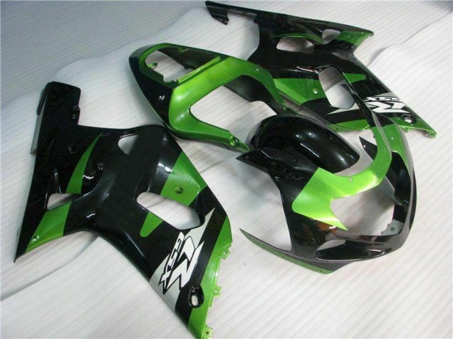 Grün Schwarz 01-03 GSXR 600/750 Motorrad Verkleidung Grün Schwarz 01-03 GSXR 600/750 Motorrad Verkleidung