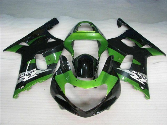 Grün Schwarz 01-03 GSXR 600/750 Motorrad Verkleidung Grün Schwarz 01-03 GSXR 600/750 Motorrad Verkleidung